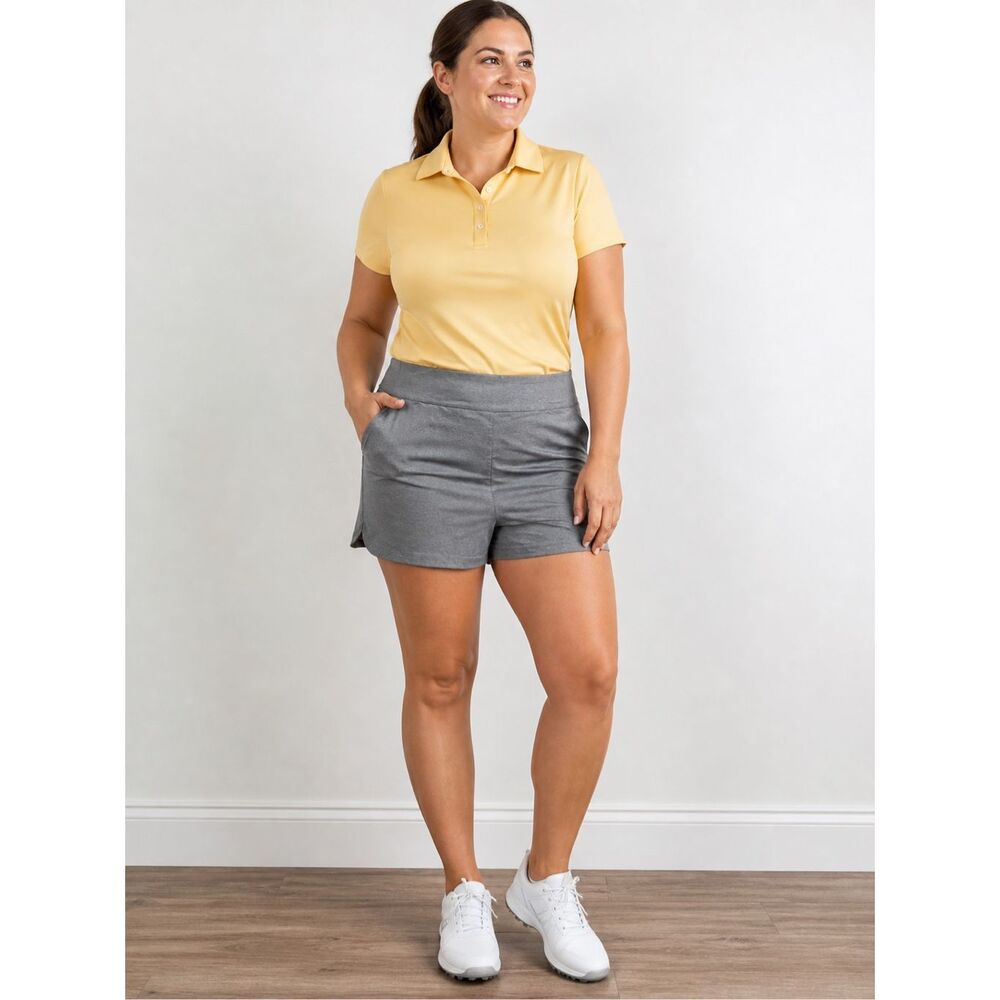 Lady Hagen Grey Activewear Shorts XL Deep Pockets Golf Hiking Tennis #775